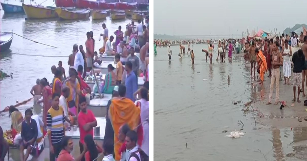 Devotees Take Holy Dip In River Ganga On Ganga Dussehra 